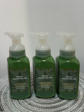 BBW Fresh Watermelon Foaming Hand Soap Set of 3 NWT